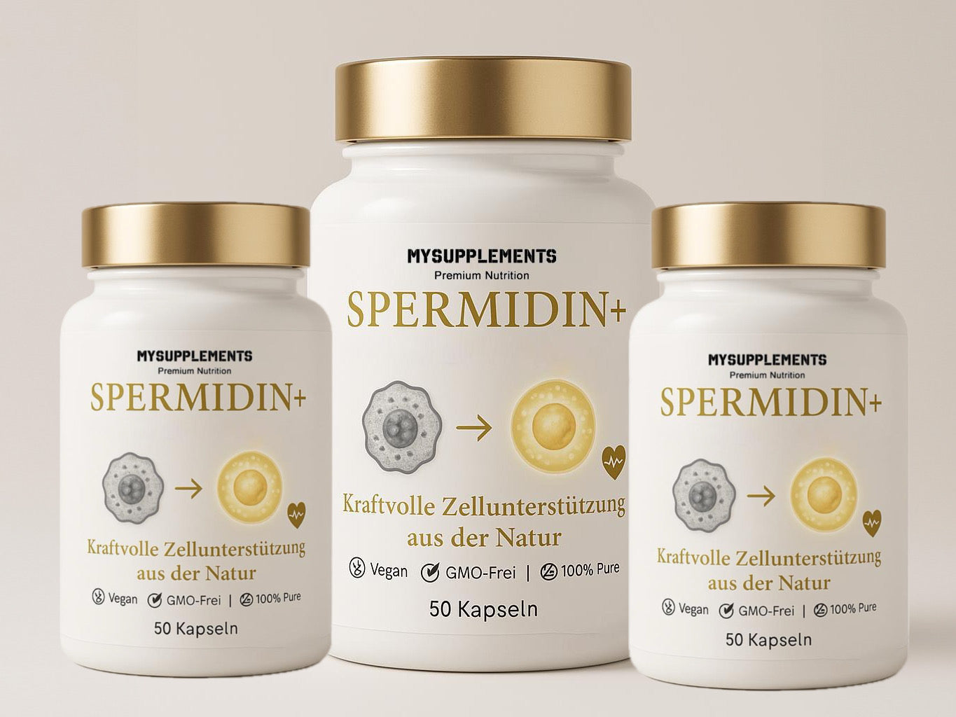 Spermidin Kapseln – Hochdosiertes reines Spermidin (5mg pro Kapsel)