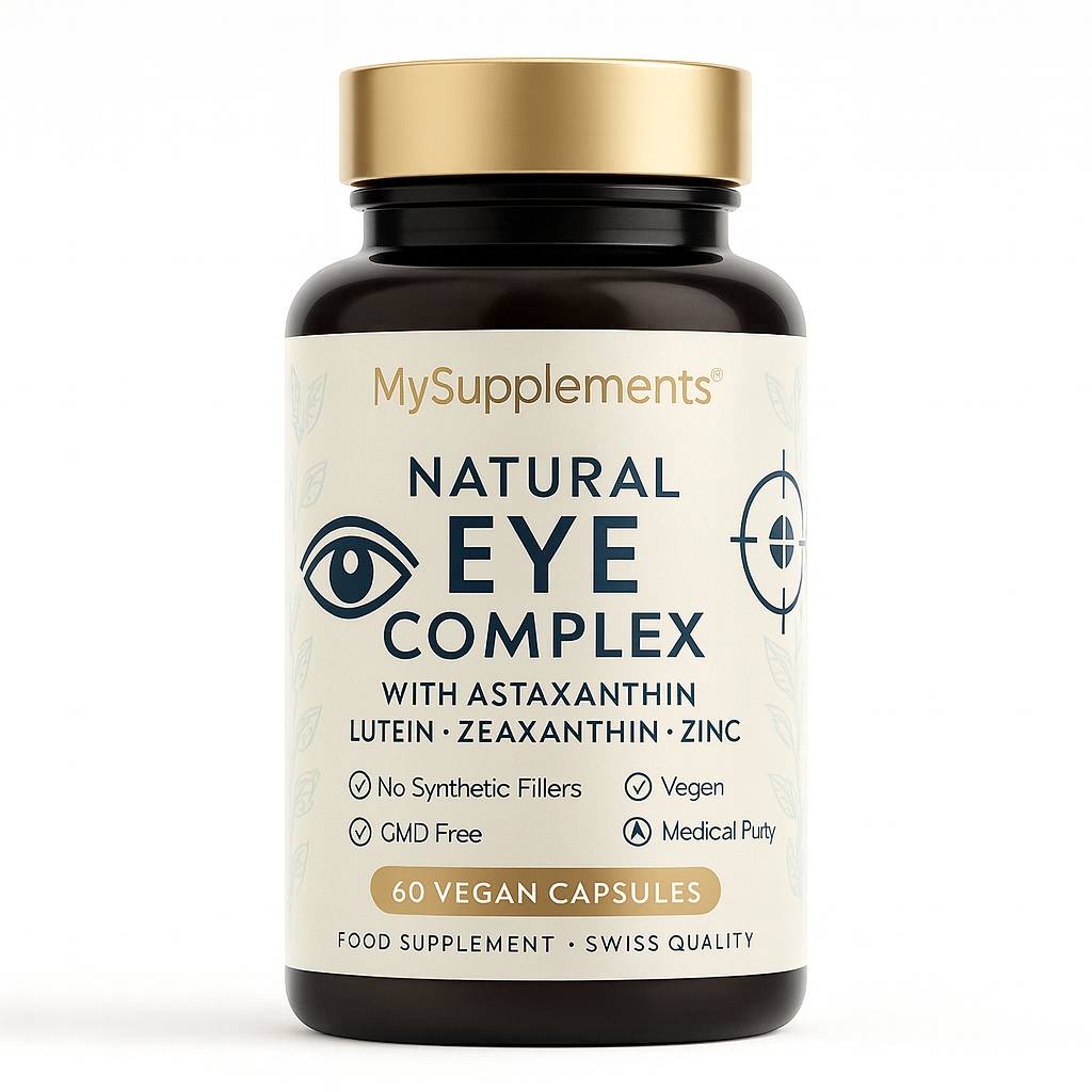 Vitamine für Augen & Sehkraft – MySupplements® Augen Kapseln Complex mit Astaxanthin & Lutein