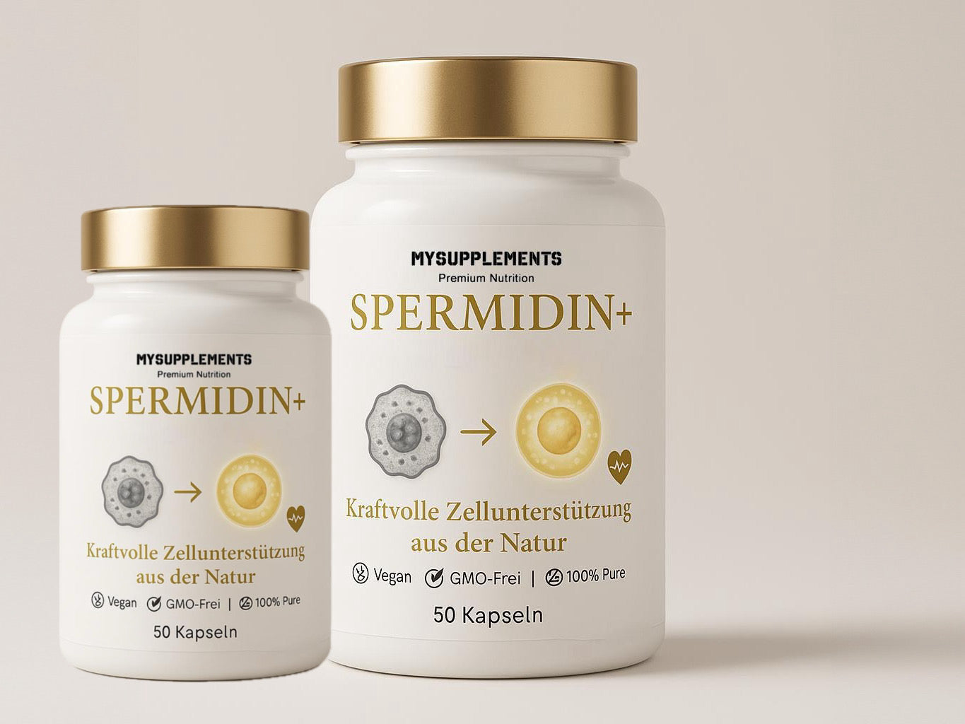 Spermidin Kapseln – Hochdosiertes reines Spermidin (5mg pro Kapsel)