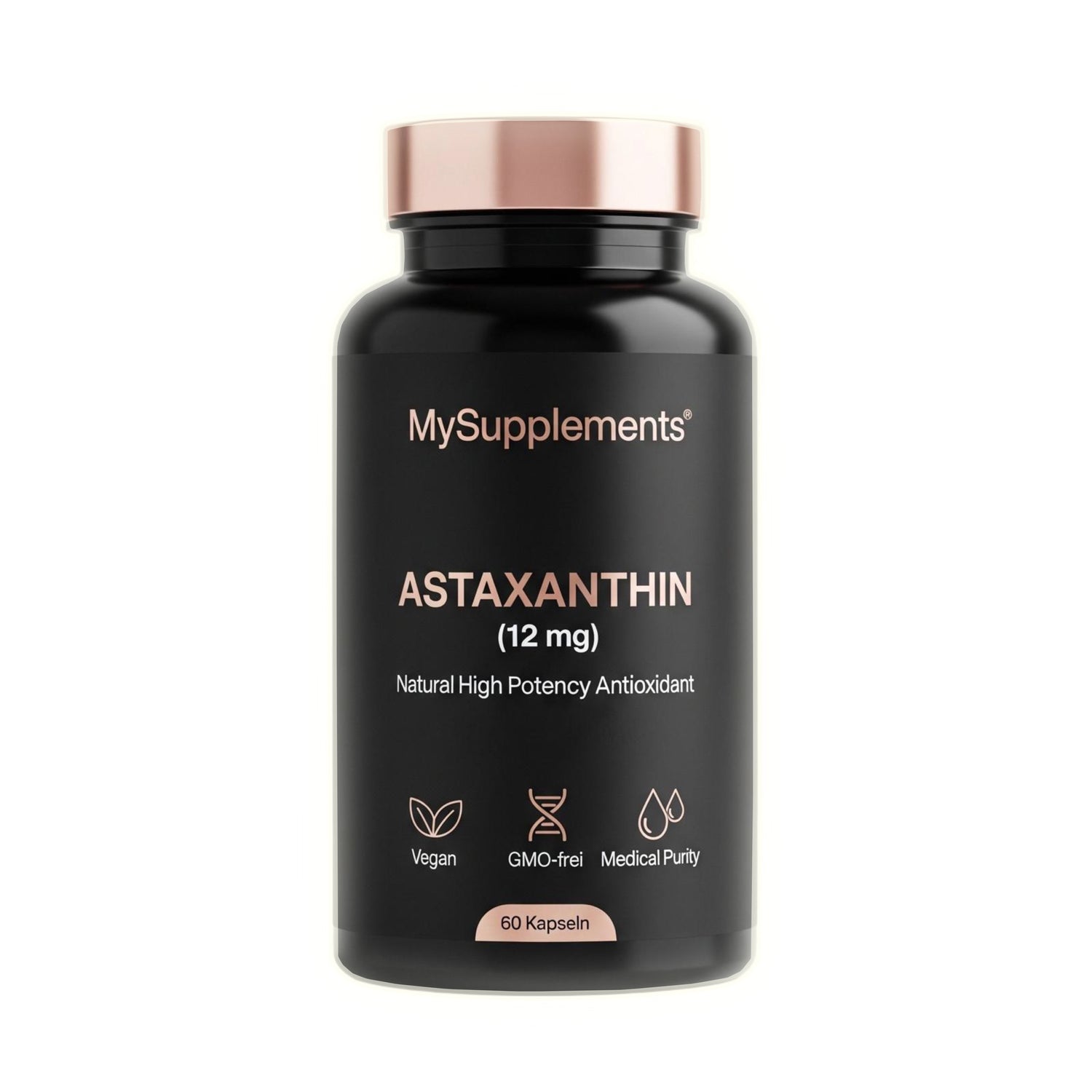 Astaxanthin Kapseln – Natürliches Antioxidans aus Algen 12mg