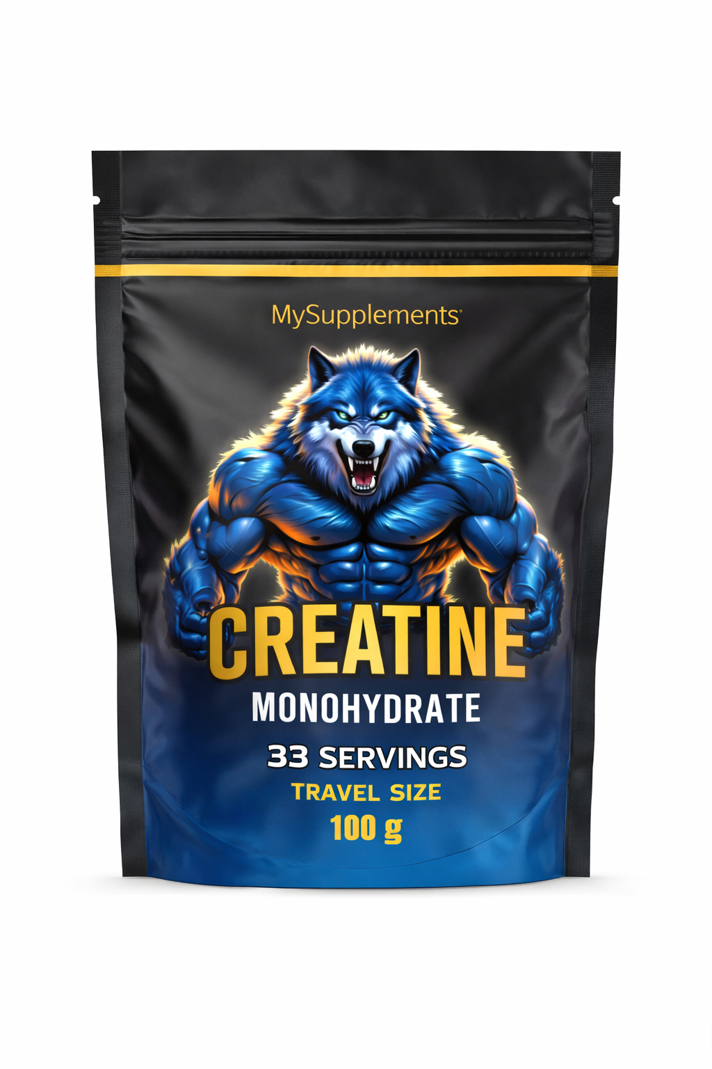 MySupplements® Creatine Monohydrate – 100 g Travel Size (33 Portionen)